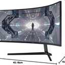 SAMSUNG 49 Odyssey G9 Gaming Monitor, 1000R Curved Screen, QLED, Dual QHD Display, 240Hz, NVIDIA G-SYNC and FreeSync Premium Pro, LC49G95TSSNXZA, Black