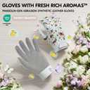 Vgo... 1 Pair Women's Gardening Gloves NGG X1 with Fresh Rich Aromas,Abrasion-Resistant for Yard Work,Patented Seamless Non-Stitching Design(M,Rose&White,TP1131)