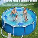 Pool Pumps Above Ground, 1000 GPH pools Cartridge Filter Pump, Above Ground Pool Accessories, Swimming Pools Pump, Removable Filter Cartridge