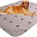 SincoPet Washable Dog Pee Pads with Puppy Grooming Gloves,Puppy Pads,Reusable Pet Training Pads,Large Dog Pee Pad,Waterproof Pet Pads for Dog Bed Mat,Super Absorbing Whelping Pads (48x60 Inch (Pack of 2))