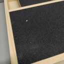 Dog Nail Scratch Pad with Treat Box, Solid Wood Nail Filing Board that Trims Nails Naturally Without Clippers for Dogs that Hate Nail Cutting, Indoor and Outdoor Training Tool (Black)