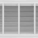 Howeall 24"W x 12"H [Duct Opening Size] Steel Return Air Filter Grille - Removable Face/Door for 1 inch Filters -HVAC Vent Cover Grill - White [Outer Dimensions: 26 5/8"W X 14 5/8"H]