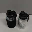 Glass Shaker Bottle, 2 Pack 22oz BPA-Free Odorless Shaker Bottle with 304 Stainless Steel Ball and Removable Cleaning Brush for Fitness Protein Mixes