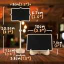 Mini Chalkboard Signs 30 Pack, Small Food Labels or Name Cards for Party Buffet Table with Wooden Stand for Wedding, Baby Shower, Mimosa Bar Supplies and Charcuterie Boards Accessories with 2 Pens