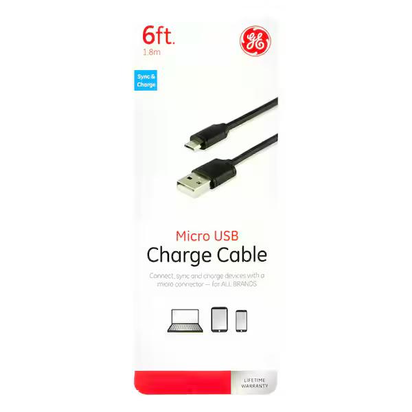 6 ft. USB 2.0 Micro Cable