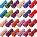TOPZEA 24 PCS Lipstick Holder Case with Mirror, Lip stick Storage Case Mini Portable Floral Jewelry Holders Box Cosmetic Makeup Travel Cases for Purse, Party favor, Return Gifts, Random Colors