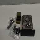 Solar Trail Camera WiFi Bluetooth - Game Cameras with Night Vision Motion Activated Waterproof, Rechargeable Trail Cam with 5200mAh Battery Deer Camera Hunting Wildlife Cameras for Outdoor Backyard (Green)