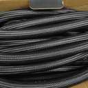 Non-Expandable Garden Hose 100ft Kink Free Flexible Water Hose with 10-Pattern Spray Nozzle, 3/4" Brass Connectors,Leak Proof,Abrasion Resistant Hose for Lawn, Yard, Car Washing, and Outdoor Use