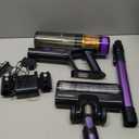 Cordless Vacuum Cleaner, 650W 48KPa Vacuum Cleaners for Home, Self-Standing Stick Vacuums with LED Display, Anti-Tangle, Lightweight, Stick Vacuum Rechargeable for Pet Hair Carpet Floor (Purple)