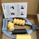 Tennis Elbow Relief & Pain Relief Forearm Roller with Three Replaceable Massage Rollers for Tissue and arm Massager(Comes with 3 Massage Rollers)