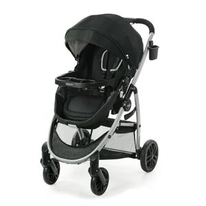 Graco Modes Pramette Stroller, Baby Stroller with True Pram Mode, Reversible Seat, One Hand Fold, Extra Storage, Child Tray, Pierce (Nico)