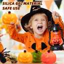 2 x 2pcs Pumpkin Night Light, 5-Color Dimmable LED Lamp with Touch Control and Auto-Switch Modes Nursery Nightlights Decor for Kids, Rechargeable Halloween Lantern Cute Silicone Light for Woman and Kids