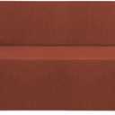 H.VERSAILTEX Stretch Couch Covers for Sofa 1 Piece Slipcovers for Couches and Sofas 3 Seater Couch Cover Feature Thick Checked Jacquard Fabric with Elastic Bottom(Large Sofa 90"-100" Wide, Rust)