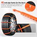 Reusable Snow Tire Chains for Trucks & SUVs - 2025 Upgrade 20 PCS Emergency Anti-Skid Traction Chains, Heavy Duty Plastic Wheel Cables for Winter Driving on Snow/Ice & Muddy Roads