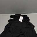 PRETTYGARDEN Womens Summer Jumpsuits Dressy Casual One Piece Outfits Sleeveless Mock Neck Wide Leg Pants Rompers with Pockets (Large, Black)