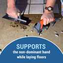 EasyLean Trowel Support Tool, Proudly Made-in-the-USA, Handy Hand Tool for Flooring, Drywall, Cement, and Adhesive Application, Support Tool for Floor Installers with Anti-Slip Spare Feet.