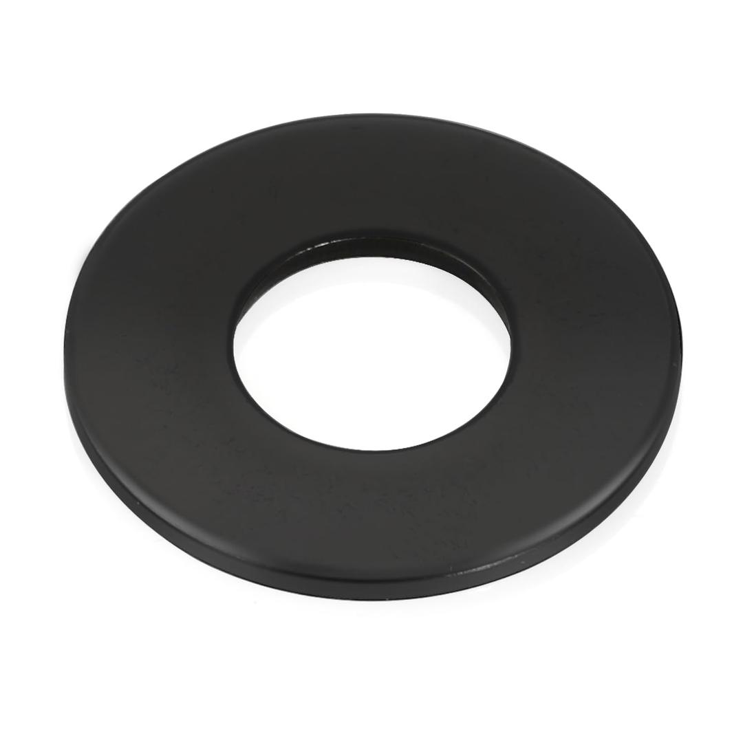 100 PCS 1/4" Black Flat Washer, 3/4" Outer Diameter, 304 Stainless Steel Metal Washer for Screws and Bolts