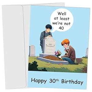 Happy Birthday Card - Funny Birthday Cards for Men Women Dad, Mom, Brother, Sister, Friends, Kids - Funny Birthday Card - Greeting Cards for Birthday Decorations & Gifts 5 x 7 Inch - RIP 20s, Pack Of 6