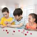 ArtCreativity 48 PCS Mini Valentines Squishies Toys, Bulk Set, 12 Cute Designs, Stress Relief Toys for Kids & Adults, Valentines Gifts, Party Favors, Goodie Bag Stuffers, Fun & Squishy Novelty Toys