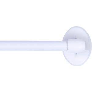 Kenney  Appliance Magnetic Curtain Rod, No-Drill Installation, Multi-use for Metal Windows, Doors, Appliances & Other Metal Surfaces, 5/8" Diameter, Adjustable 1628", White