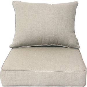 Indoor/Outdoor Chair Cushions Deep Seat Chair Cushions 24x24x4.7 Inches for Patio Garden Chair Sofa River Bed Color - 2pack