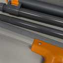 Rubber Floor Squeegee for Concrete Floor, Tile Floor, Metal Aluminium Heavy Duty Garage Shower Floor Squeegee Broom for Removing Water, Commercial Scrubber Mop with Extendable Long Handle (Gray)