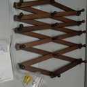 Hat Rack for Wall, Expandable Wall Hat Holder with 16 Hooks, 16 inch Wooden Wall Hook for Baseball Caps,Cowboy, Bag,Hoodie(Brown)