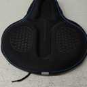 X WING Wide Bike Seat Cover Padded with Memory Foam | Ideal Bicycle Saddle Cover for Men and Women | Ultra-Soft Cushion, Non-Slip & Easy Installation | Fit for Exercise Bike, Indoor & Outdoor Cycling