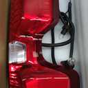 OKLPF Rear Brake Tail Lights Compatible With 2019 2020 2021 2022 2023 2024 Chevy Silverado 1500 2500HD 3500HD,Replacement Red Taillight Assembly,Included Bulbs and Harness,Left Driver Side