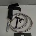 Bathroom Faucet Matte Black Modern Waterfall Bathroom Sink Faucet with Single Handle Suitable for 1 or 3 Holes,Supply Deck Plate and Hose