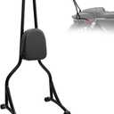 WOWTK 23.6" Tall Passenger Sissy Bar with Backrest Pad for Harley Sportster XL883 1200 Models