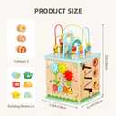 OOOK 5 in 1 Activity Center, Baby Activity Table with 5 Sides Play Features, Large Activity Play Cube
