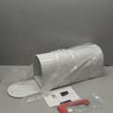 Mail Boxes for House Outside, RAINHOL White Mailboxes for Outside, Galvanized Steel Post-Mount Mailboxes, 19 x 8.7 x 6.7 Inches