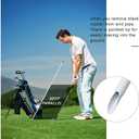 Golf Alignment Sticks, 3 Pack 58Golf Sticks Alignment Rods, Full Golf Practice Swing Trainer to Align Your Golf Shot (White)