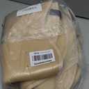 Car Back Seat Cover, Breathable Linen Anti-Slip Vehicle Rear Split Bench Protector with Side Pocket, Auto Backseat Bottom Protection Cushion, Universal for Truck SUV Van (Beige)