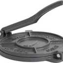 Alpha Living Tortilla Press – 8 Inch Cast Iron Quesadilla Maker – Heavy Duty Empanada Maker Press – Cast Iron Tortilla Maker for Kitchen, Home Use