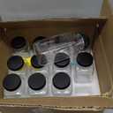 12 pack 8 oz Glass Juice Bottles with Lids, Reusable Glass Water Bottles, 250 ml Juice Containers Drinking Jars with Brush, Drink Jars for Milk, Juicing, Kombucha, Ginger