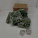 4Pcs Eucalyptus Garland with Lights, Greenery Garland, Green Garland with Flowers, 5.9FT Artificial Faux Eucalyptus Leaves Vines for Table Mantle Home Wedding Party Indoor Outdoor Decor