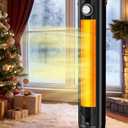 1500W PTC Ceramic Electric Heater w/4 Modes,350Sq.ft 1S Heating, 70Oscillating Patio Heaters for Outdoor Use, Overheating & Tip-Over Protection, Tall Space Heaters for Indoor Use Large Room