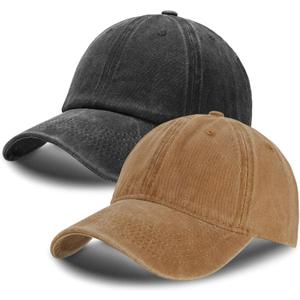 Vintage Washed Baseball Cap for Men Women Adjustable Baseball Hat Classic Distressed Cotton Dad Hat