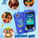 UCIDCI Kids Smart Phone Toys for Girls Toddler Phone Toys with Learning Games, Christmas, Birthday Gifts for 3 4 5 6 7 Year Old Boys Blue