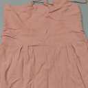 ANRABESS Women's Summer Straps One Shoulder High Waist Dressy Casual Wide Leg Linen Jumpsuit Romper Beach Travel Outfits Pink Large