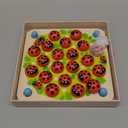 Nene Toys Ladybugs Garden Memory Game  Wooden Matching Games for Toddlers 3-5  Travel Toy for Boys Girls, Road Trip Essentials for Toddler, Airplane, Car - Ideal Christmas, Birthday Gifts