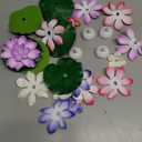 12Pack Floating Lotus Tea Lights - 3.93 Inch Water Lily LED Candles for Pool,Bath,Wedding,Party Decor - Floating Color Changing Lotus Flower Pool Lights(12)