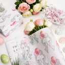 60 Sheets Easter Bunny Ballon Tissue Paper Bluk, 20 x 14'' Preppy Bunny Ballon Patterns Wrapping Paper for Spring Easter Birthday Gift Bag Supplies