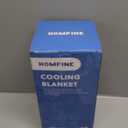 HOMFINE Cooling Blankets for Hot Sleepers (Black, 90 x 91 inches)