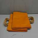 qiqee 13"x4.5"x10" Large Gift Bag with Handles Bulk 32PCS Gift Paper Bags Orange Bags Multiple Uses (Wide Large)