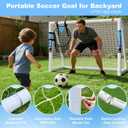 Soccer Goal for Backyard 106.5, 86 and 64 FT Soccer Goals Weatherproof and Portable HPVC Soccer Goal with Soccer Target Net and Carry Bag for Kids and Adults Outdoor's Practice Training
