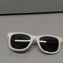 Polarized Baby Sunglasses With Strap - Unbreakable Flexible Infant Sunglasses For Toddlers Newborns 0-24 Months (White)