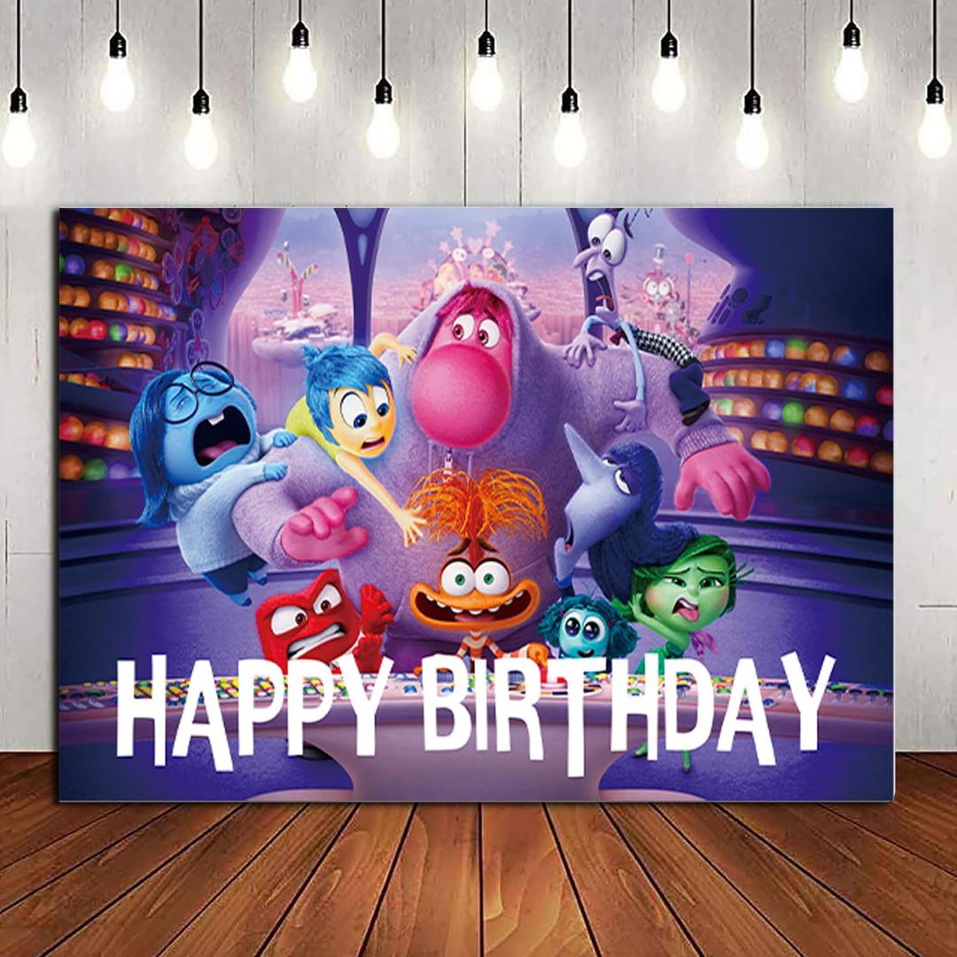 1Pack Set Inside Out Party supplies for kids birthday party decoration (Backdrop)